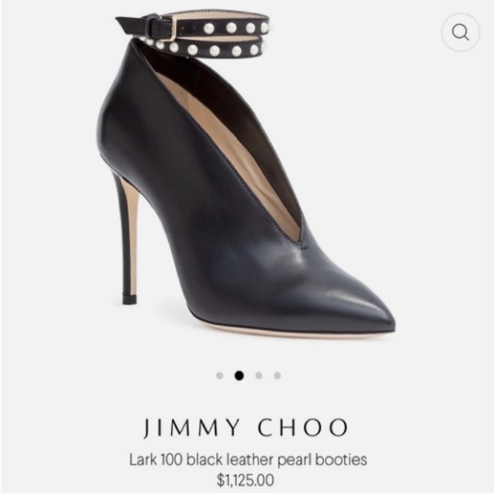 Jimmy Choo pearl Lark bootie size 39